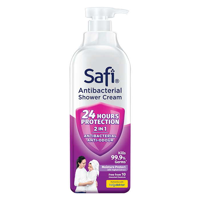 SAFI Anti-bacterial Shower - Moisture Protect / Bottle (950g)